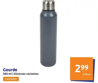 Action Gourde 500 ml | Diverses variantes offre