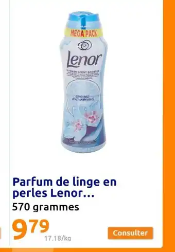 Action Parfum de linge en perles Lenor... 570 grammes offre