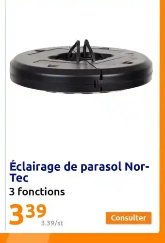 Action Éclairage de parasol Nor-Tec offre