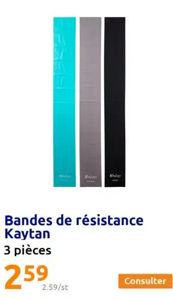 Action Bandes de résistance offre