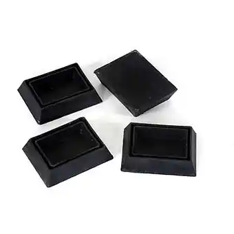Castorama Lot de 4 pieds standard axiome form noir offre