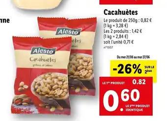 Lidl Cacahuètes offre