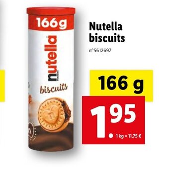 Lidl Nutella biscuits offre