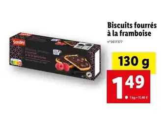 Lidl Biscuits tentation Fourrés offre