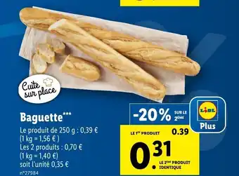 Lidl Baguette* offre