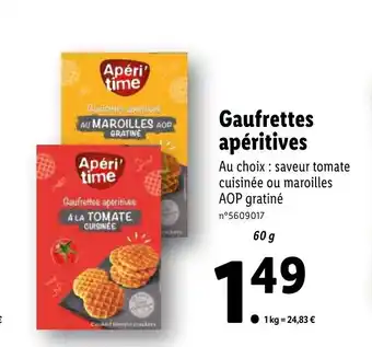 Lidl Gaufrettes apéritives offre