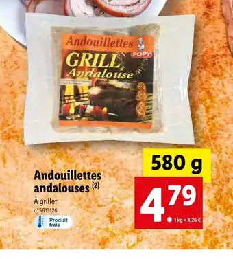 Lidl Andouillettes GRILL Andalouse offre