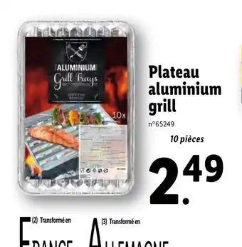 Lidl Plateau aluminium offre