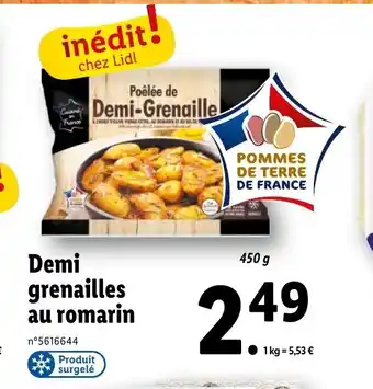 Lidl Demi grenailles au romarin offre