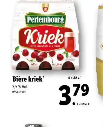 Lidl Bière kriek* offre