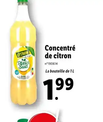 Lidl Concentré de citron offre