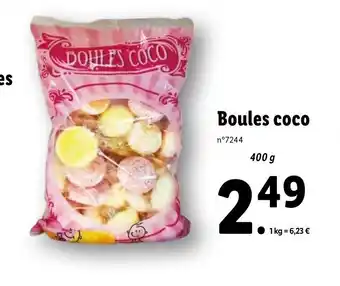 Lidl Boules coco offre