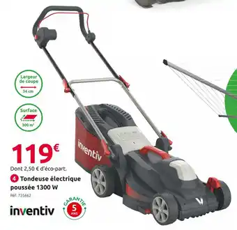 Mr Bricolage Inventiv tondeuse électrique poussée e1334p offre