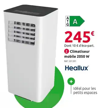 Mr Bricolage Heallux climatiseur mobile offre