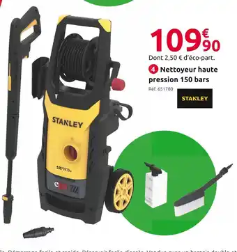 Mr Bricolage Stanley nettoyeur haute pression 150 bars offre