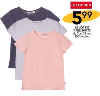 Stokomani Lili marelle le lot de 3 tee shirts offre