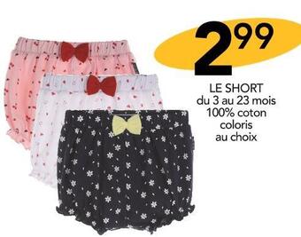 Stokomani Mes petits cailloux le short offre