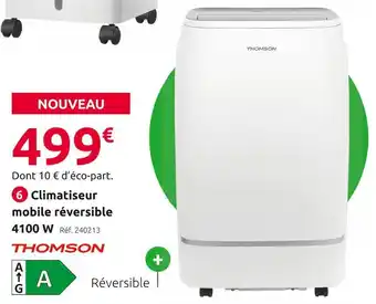 Mr Bricolage Thomson climatiseur mobile réversible offre