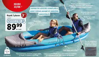 Lidl Kayak 2 places 3 offre