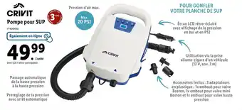 Lidl Pompe pour SUP offre