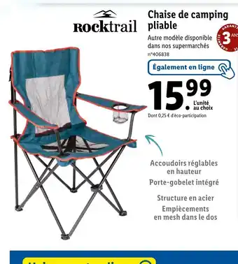 Lidl Chaise de camping offre