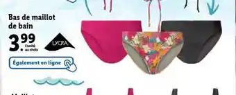 Lidl Bas de maillot de bain offre