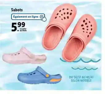 Lidl Sabots offre