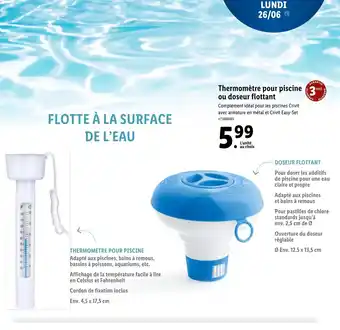 Lidl Thermomètre pour piscine 3 offre