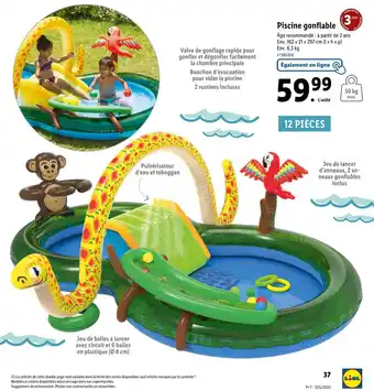 Lidl Piscine gonflable offre