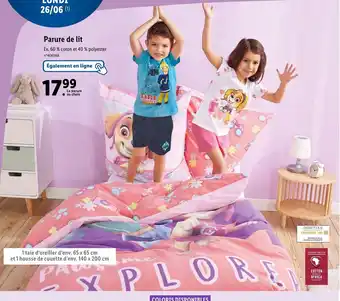 Lidl Parure de lit offre