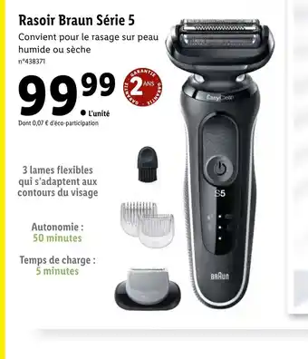 Lidl Rasoir Braun Série 5 offre