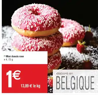 Cora x Carrefour (¹) Mini donuts rose x 4,72 g offre