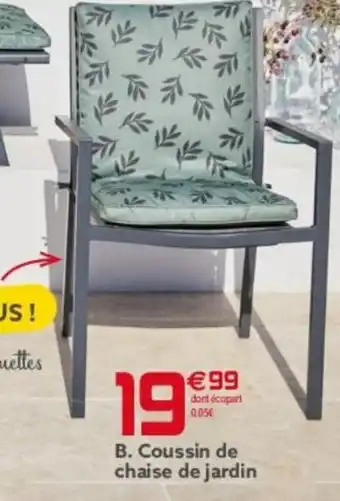 Gifi B. Coussin de chaise de jardin offre
