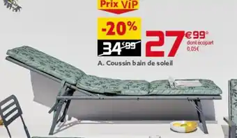 Gifi A. Coussin bain de soleil offre