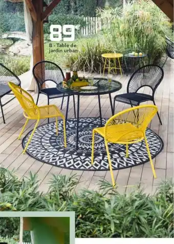 Gifi B- Table de jardin urban offre