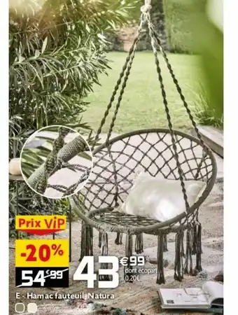E-Hamac fauteuil Natura