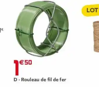 Gifi D - Rouleau de fil de fer offre