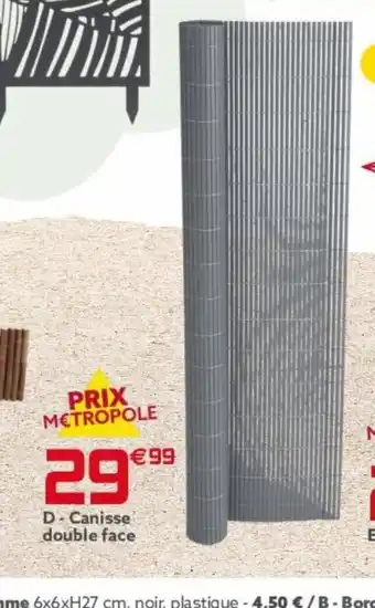 Gifi D-Canisse double face offre