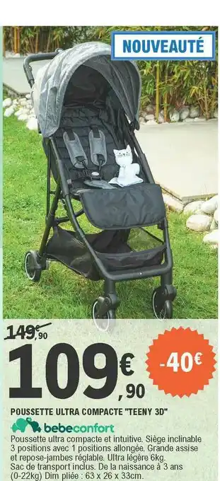 E.Leclerc Poussette Ultra Compacte offre