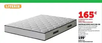 Super U Matelas Zeus 140 X 190 Cm offre