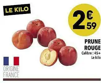 Supeco Prune Rouge offre