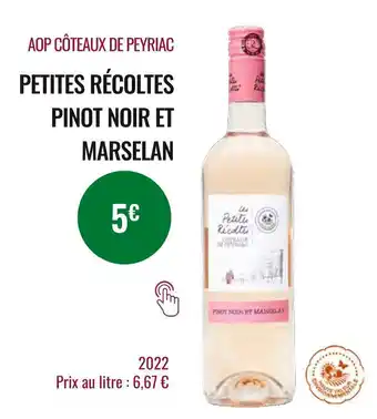Nicolas Petites récoltes aop côteaux de peyriac 2022 offre