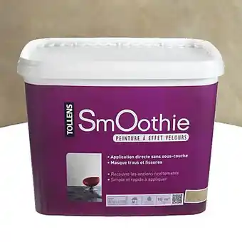 Castorama Peinture à effet smoothie biscuit tollens 2kg offre