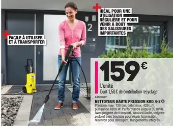 ALDI Nettoyeur Haute Pression KHD 4-2 offre