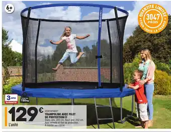 Trampoline avec filet de Protection