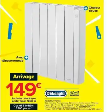 Castorama Radiateur holmo offre