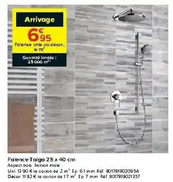 Castorama Faïence taïga offre