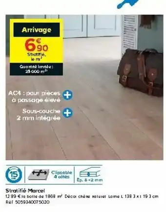 Castorama Stratifié marcel offre