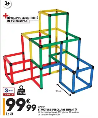 ALDI Structure d'Escalade Enfant offre
