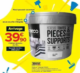 Castorama Peinture blanche offre